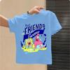 SpongeBob SquarePants childrens cotton shortsleeved boys sports shirt girls casual top with cartoon print summer Tshirt