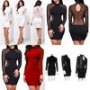 Premium Quality Women Sexy Long Sleeve Bandage Bodycon Evening Cocktail Mini Dress