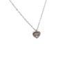 Elegant Full Diamond Heart Jewelry Set: Necklace, Ring & Earrings