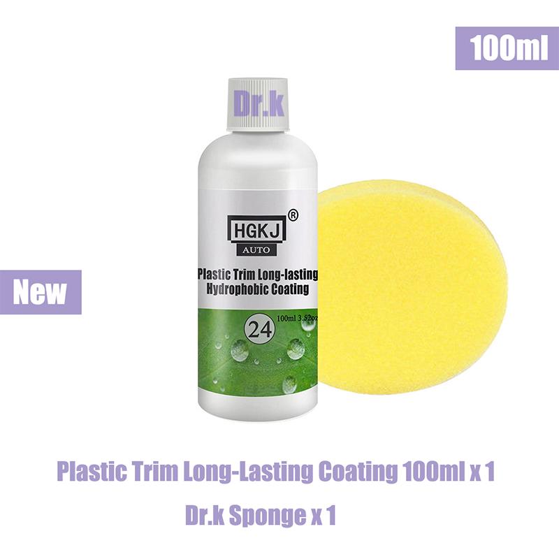 50/100ml Plastique Rénovateur Revitalisant Plastique Rénovateur Revêtement Longue Durée pour Voiture