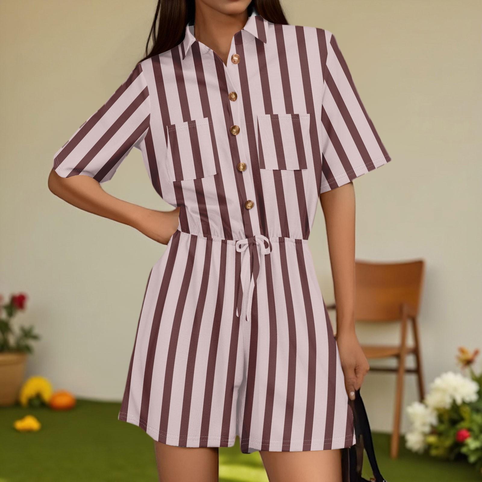 

Женский модный комбинезон с V-образным вырезом, клетчатый повседневный комбинезон с коротким рукавом XL винный