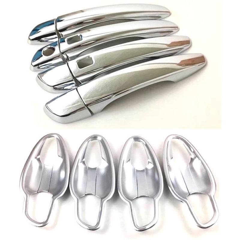 For Peugeot 3008 3008GT 5008 LHD 2017 2018 ABS Chrome Door Handle Cover Trims Door Bowl Frame Sticker Car Accessories