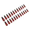 Black Red Gradients Resin Nail Extension Long Lasting Safe Material Waterproof False Nails for Women Nail Art Decoration