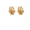 Luxury Niche Design Flower Earrings: Trendy Metal Style Studs, Elegant & Versatile for Women