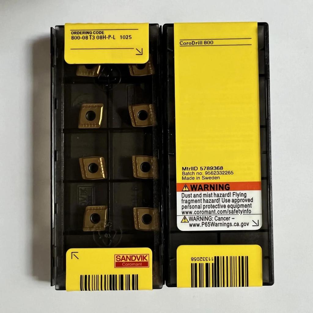 Original Sandvik / 800-08T308H-P-L 1025  / CNC lathe carbide blade 10 PCS