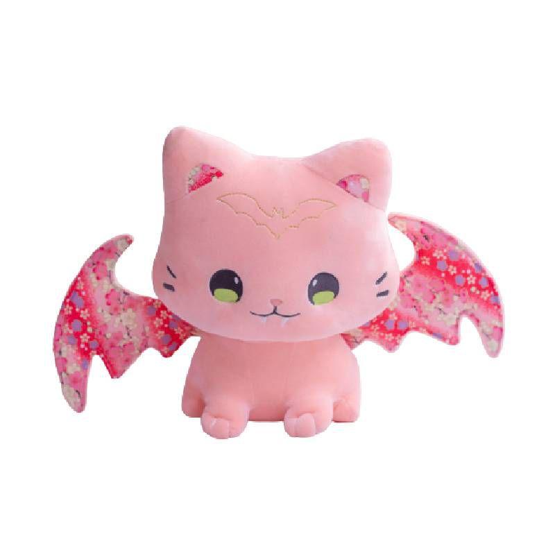 Halloween Bat Cat Plush Toy Cartoon Cute Pink Cherry Blossoms Soft And Skin-friendly!
