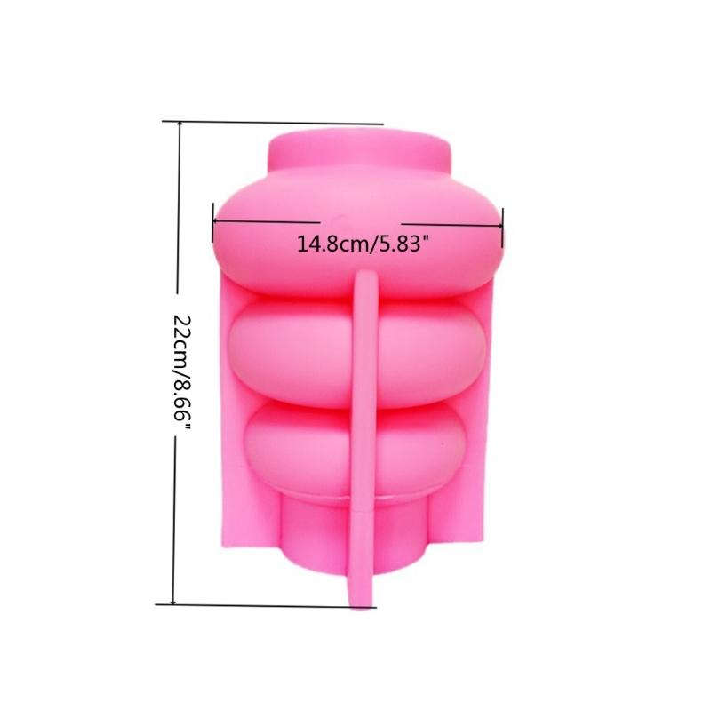 Silicone Vase Molds,Circles Epoxy Resin Casting Molds for DIY Crafts Vase,Home Decors Dry Flowers Holder Bottle Mold