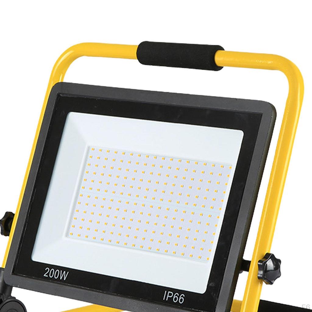 LED Security Light Waterproof Portable Floodlights for Garage Garden Stadium Yellow 100W