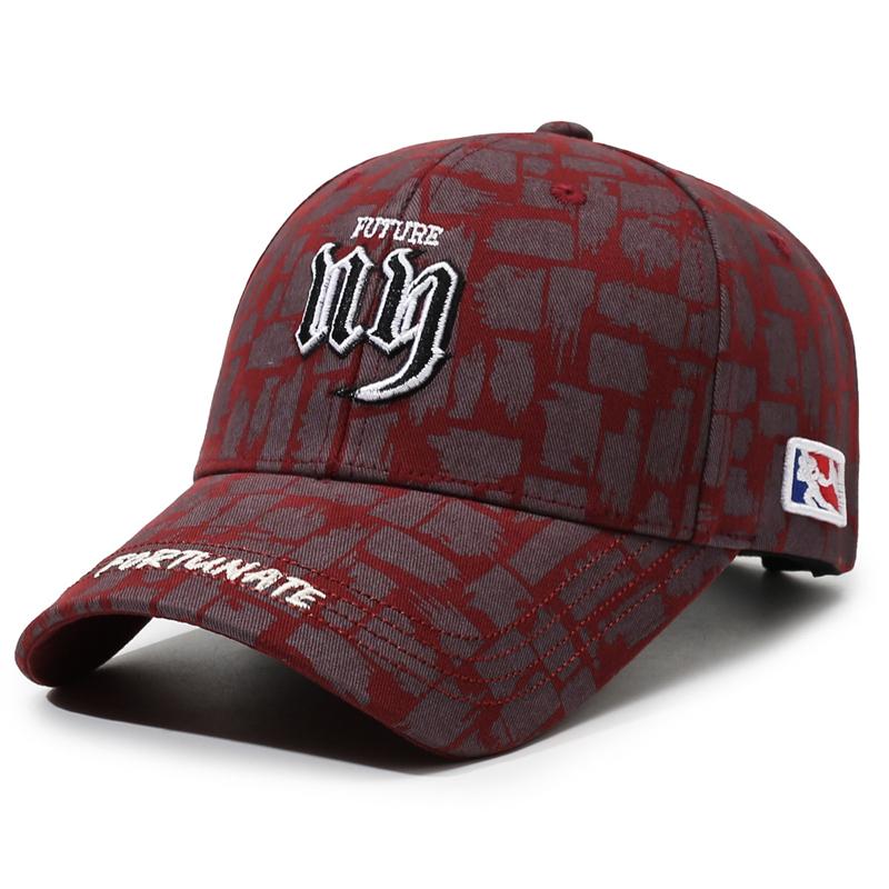 Letter Embroidery Baseball Cap for Unisex Sunshade Cap Outdoor Cap