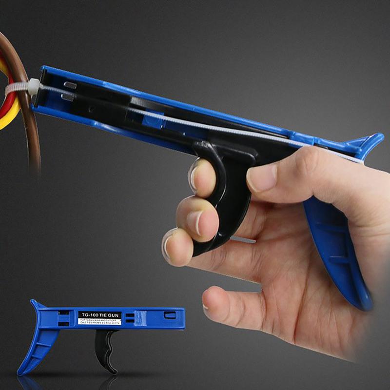 

Cable Zip Gun Installation Nylon Fastener Tensioner Tie Cutting Line Tight Tool onesize