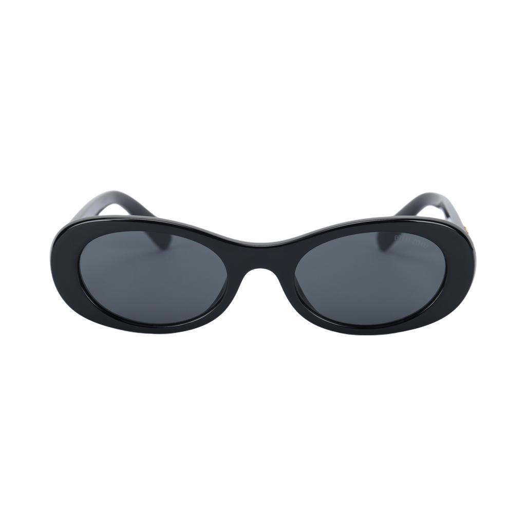 MIU MIU Oval Sunglasses With Sculpted Temples Women Sunglasses Black MU06ZS1AB5S0C