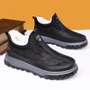 Old Beijing cotton shoes men's waterproof and non-slip one-pedal winter piled thickened thermal cloth shoes middle-aged and elderly men's snow boots