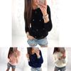Cozy Women Plush Beaded Sweater Casual Solid Color Fur Sweatshirt With O-neck