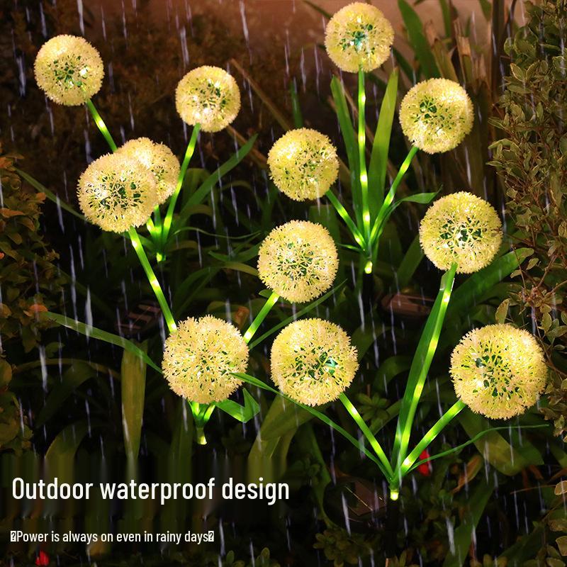 

Садовый светильник «Одуванчик» на солнечной батарее: Водонепроницаемое уличное украшение для газона и двора Solar Model: Single Head Multi-Color