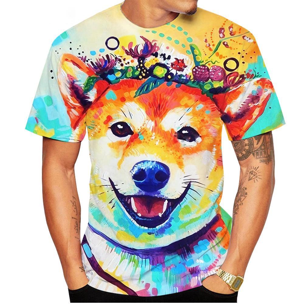 New Fashion Summer Hot Sale 3D Shiba Inu Men's/women's T Shirt 3D Print Unisex Kids Tops Clothing Plus Size Oversize