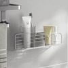 Stainless Steel Sink Sponge Holder Drill-Free Wall Mount Kitchen Organizer Fast Drain Dishcloth Storage Rack Space Saving