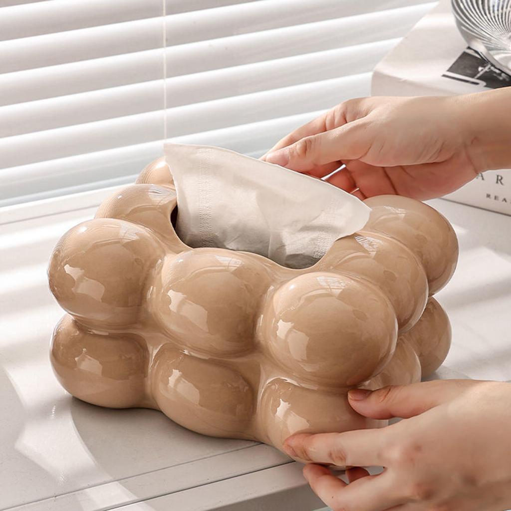 Creative Tissue Box Holder Decorative Facial Tissue Paper Box Cover Toilet Paper Storage Holder Napkin Dispenser for Bathroom