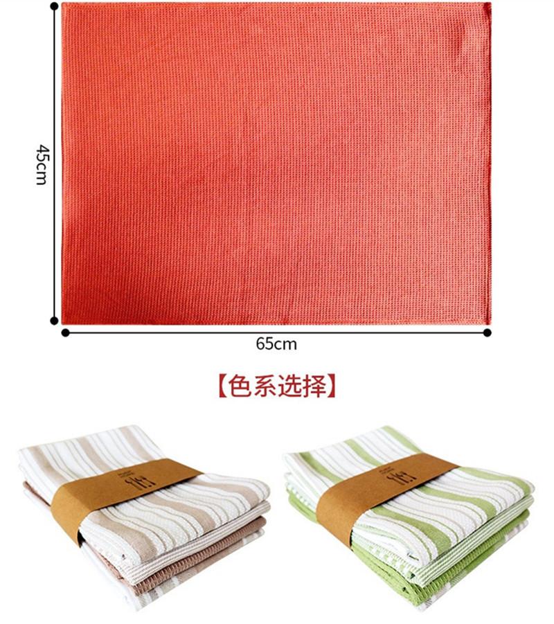 4Pcs/set 45x65cm Cotton Woven Waffle Dinner Table Napkins Kitchen Tea Towels Absorbent Dish Cleaning Cloth