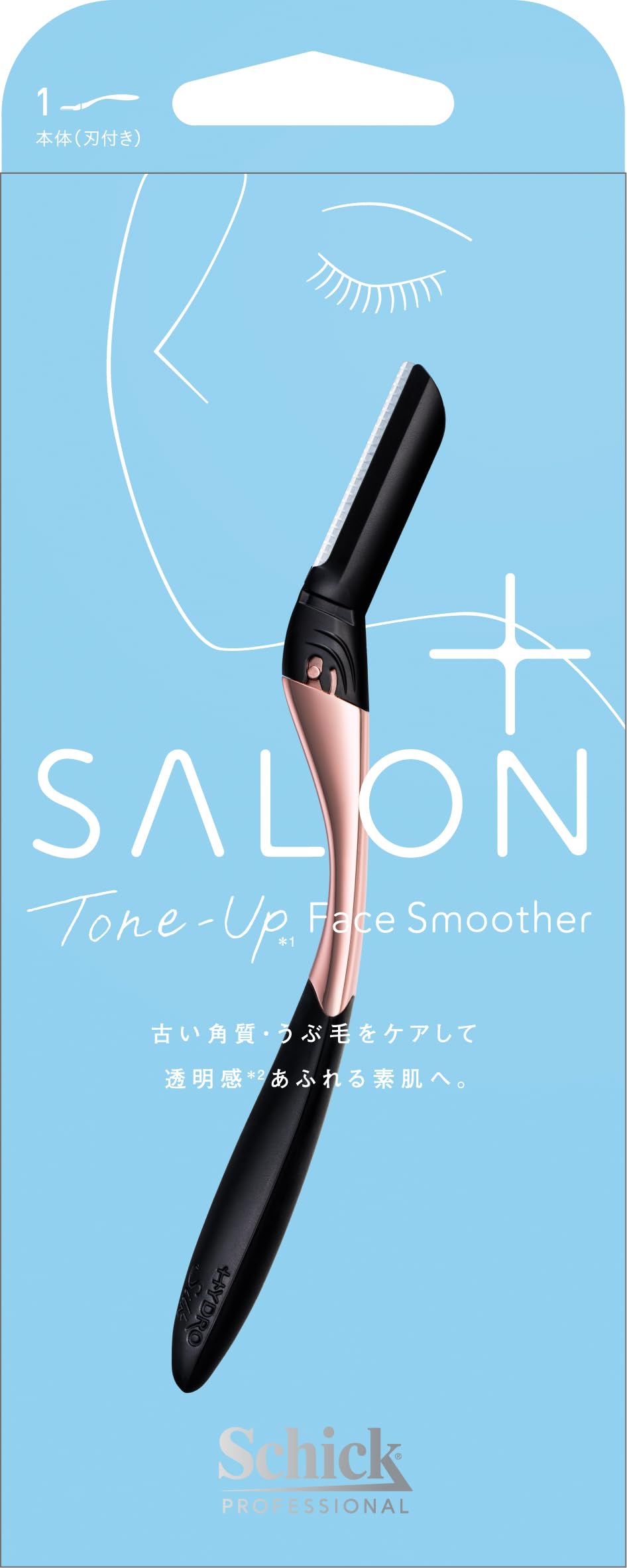 

Schick Salon Plus Tone Up Face Smoother Holder Бритва для женщин (с Блейдом) чёрный