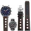 Men's 20mm Watchband For 1853 Tissot T91 Racing Sports Series PRS516 T044 Genuine Leather Strap with Butterfly Buckle Bracelet