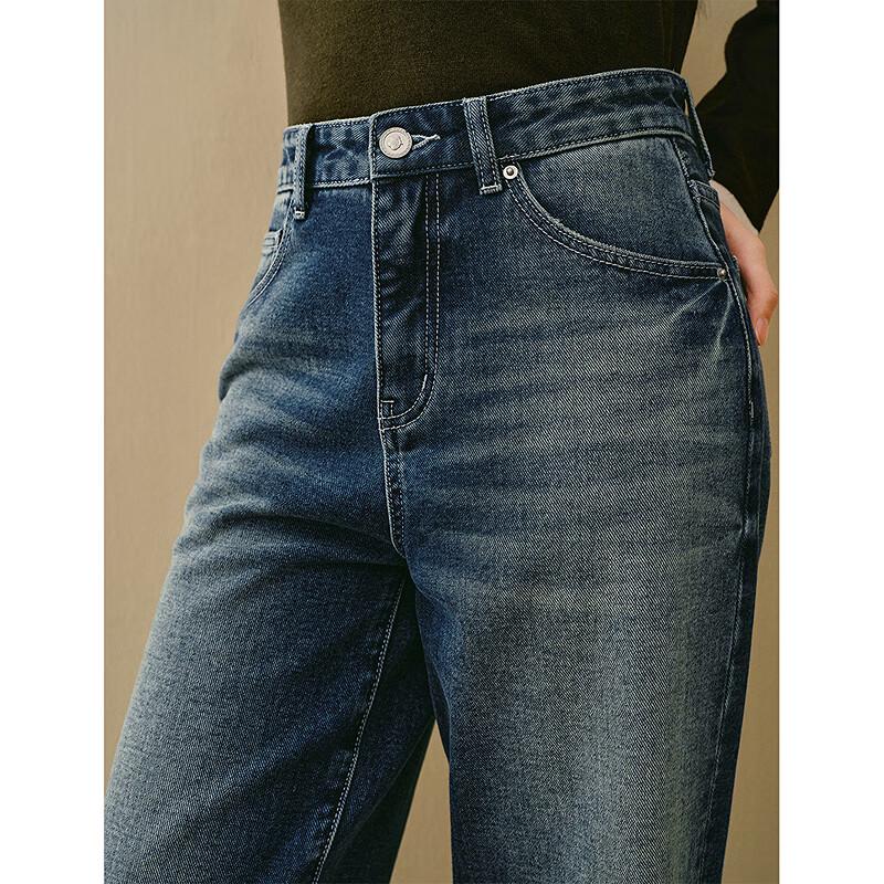 Inman Women's High-Waist Straight-Leg Denim Jeans