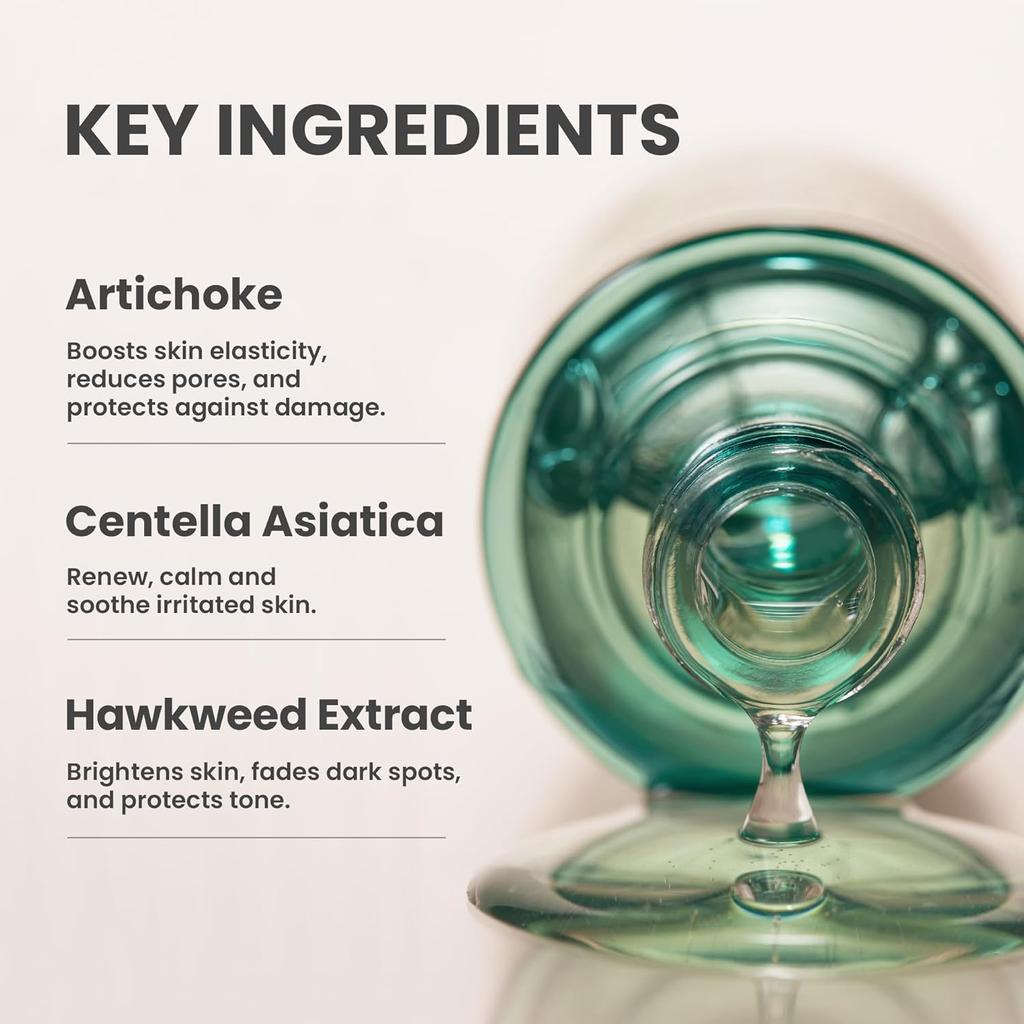 AXIS-Y Artichoke Intensive Skin Barrier Ampoule - Face Moisturizer Dark Spot Corrector Centella Ampoule -  1.01 Fl. Oz.