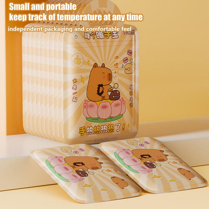 10PCS Cartoon Wearable Hand Warmers Air Activated Heat Packs Instant Heat Feet Warmer Portable Heating Patch Winter Supplies