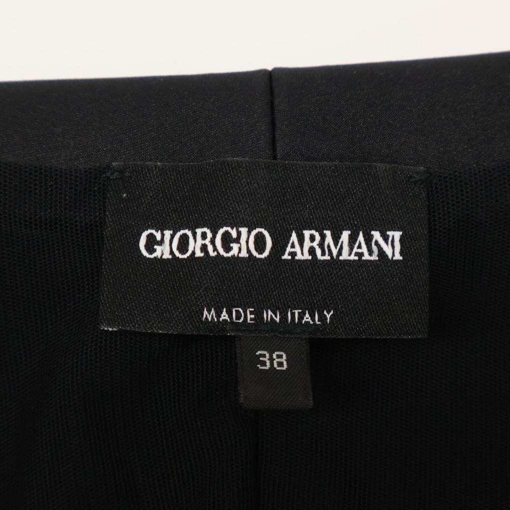 Giorgio Armani [Domestic Genuine] 3RAG54 Collarless with Shoulder Pads Jacket 38 blackUsed