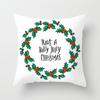 Merry Christmas Printed White Putetrekk Christmas Style Putetrekk Hjem Sofa Dekor Putetrekk