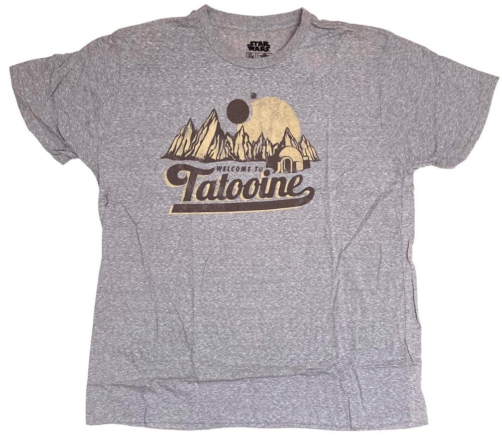 Звездные Войны Добро пожаловать на Татуин Серая Меланж Мужская Футболка Новая Унисекс Футболка XXXL