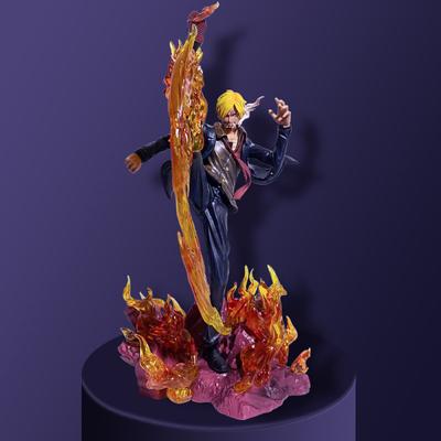 ONE PIECE WIFI Sanji, Straw Hat Group, Devil Wind Foot, Three Main Forces Gk Model Figure V Ornament V Periphery