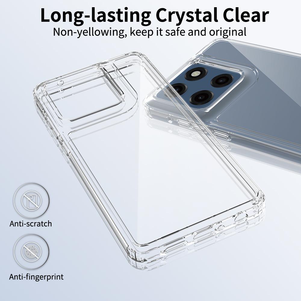 For Motorola Moto G Stylus 5G (2025)/Edge 60 Stylus 5G Clear Case TPU+Acrylic Shockproof Phone Back Cover