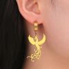 LIKGREAT Classic Phoenix Bird Wing Animal Earrings for Women Fashion Cute Drop Pendant Stainless Steel Personality Birthday Gift