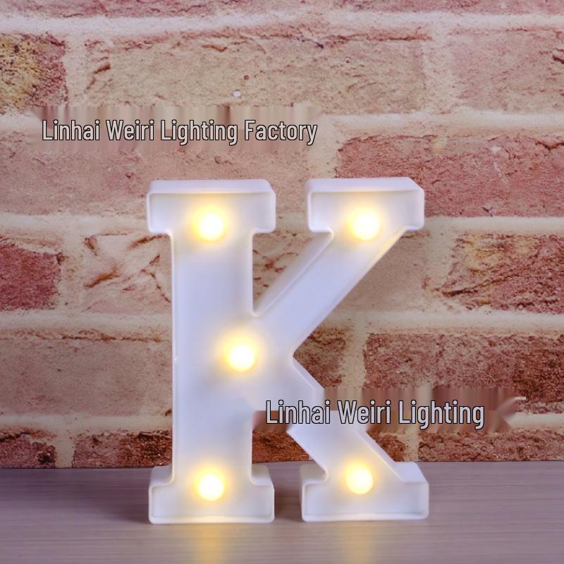 LED Luminous Letter and Number String Lights for Birthday, Proposal, and Event Décor