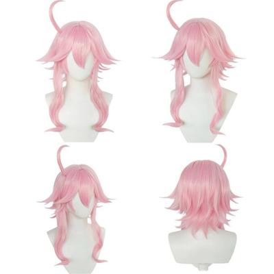 Dori Peruka Cosplay Gra Genshin Impact Cosplay Dori Sumeru Różowa Krótka Odporna na Ciepło Syntetyczne Włosy Anime Słodkie Peruki + Czepek pod Perukę