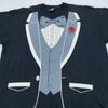 Vintage Fruit of the Loom Tuxedo T-Shirt XL Novelty Costume 80s