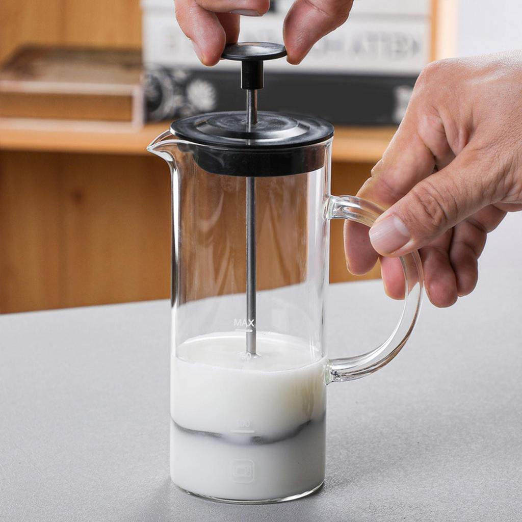 French Press Coffee Maker 480ml Filtration Coffee Pot Coffee Press for Milk Pot Camping Kitchen Office