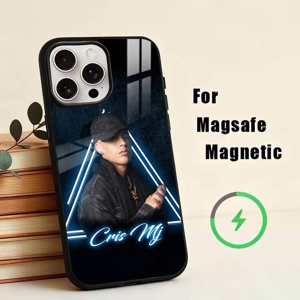 Cris M-J -Singer Phone Case For iPhone17,16,15,14,13,12,11 Plus,Pro Magnetic For Magsafe Wireless Charging