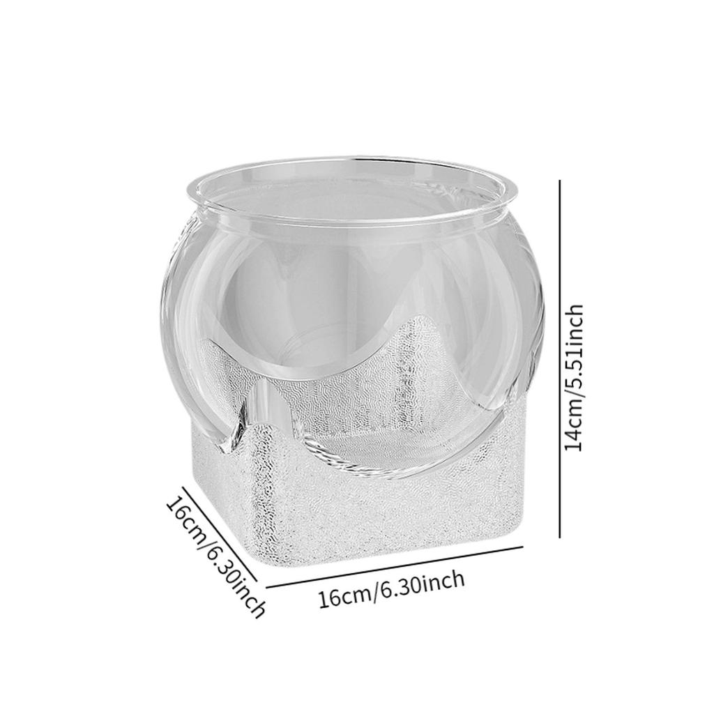 Fish Bowl Tank Accessories Decorative Portable Tabletop Ornament Turtle Viewing