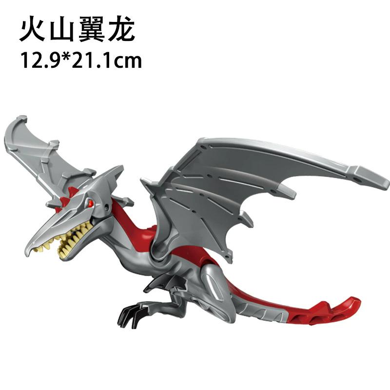 Children Simulation Dinosaurs World Velociraptor Raptor Building Blocks Tyrannosaurus Assemble Model Puzzle Montessori Boy Gift