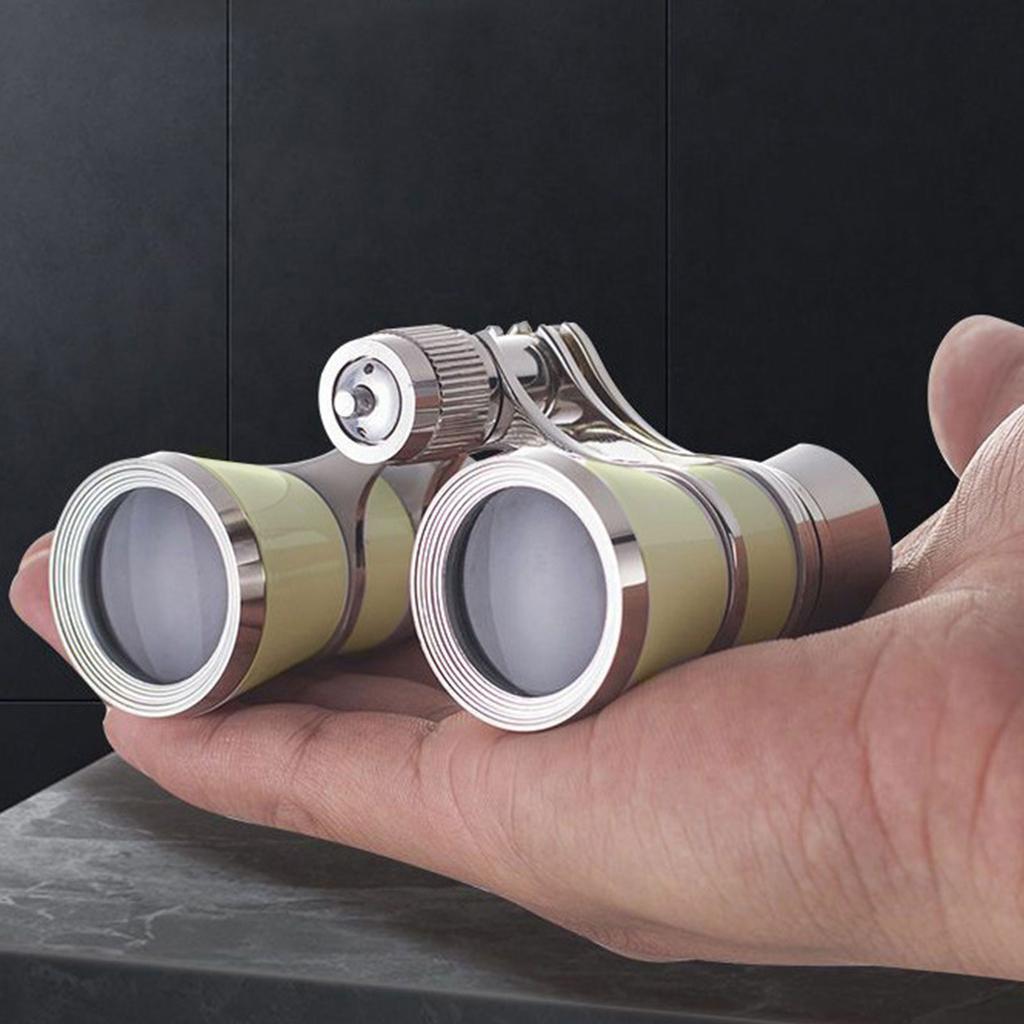 Vintage Opera Glasses Binoculars with Chain Opera Theater Glasses Portable Binocular Telescope for Stage Concert Camping