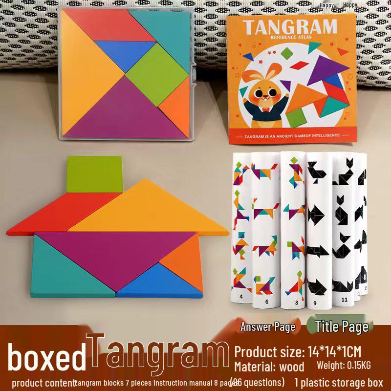 

Детская красочная магнитная головоломка танграм