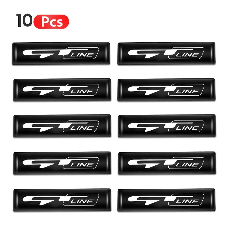 RGC1 3D Epoxy Car Interior Exterior Decoration Sticker for Kia Sportage Ceed Picanto Rio ProCeed Niro 5 3 4 K7 K5 K8 K3 Ray K9