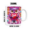 Owl Cup Cartoon Ceramic Pottery Mugs 350ml Decorative Water Cup Colorful Valentine Tumbler Novelty Tea Cups For Hot Ice Drink