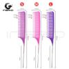 Barber Shop Sectioning & Dyeing Highlight Comb Set - Steel Needle and Fine Teeth, Heat-Resistant, Pointed Tail