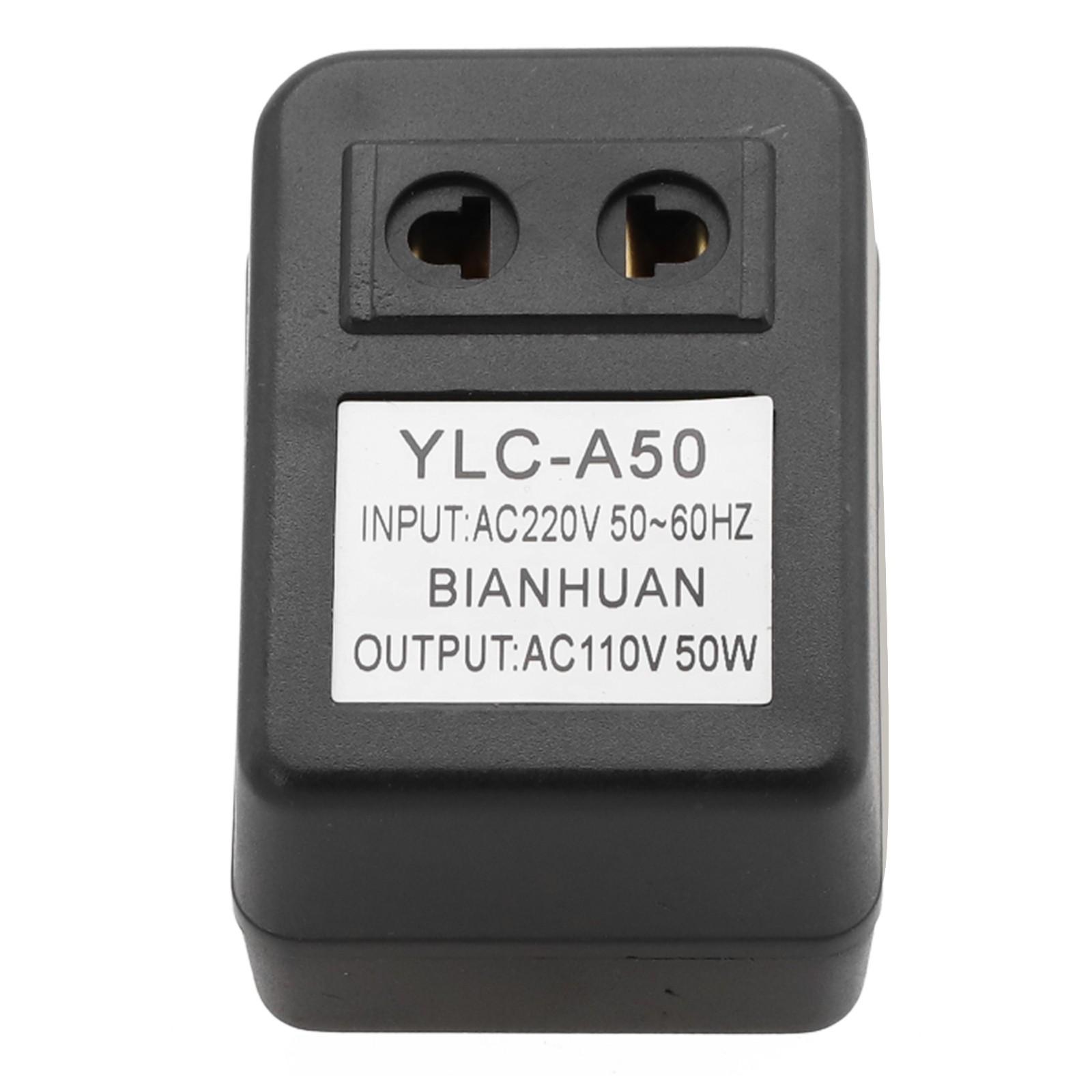

Понижуючий трансформатор Адаптер для подорожей AC 220-110V, Перетворювач напруги 220-110V 220V to 110V 50W