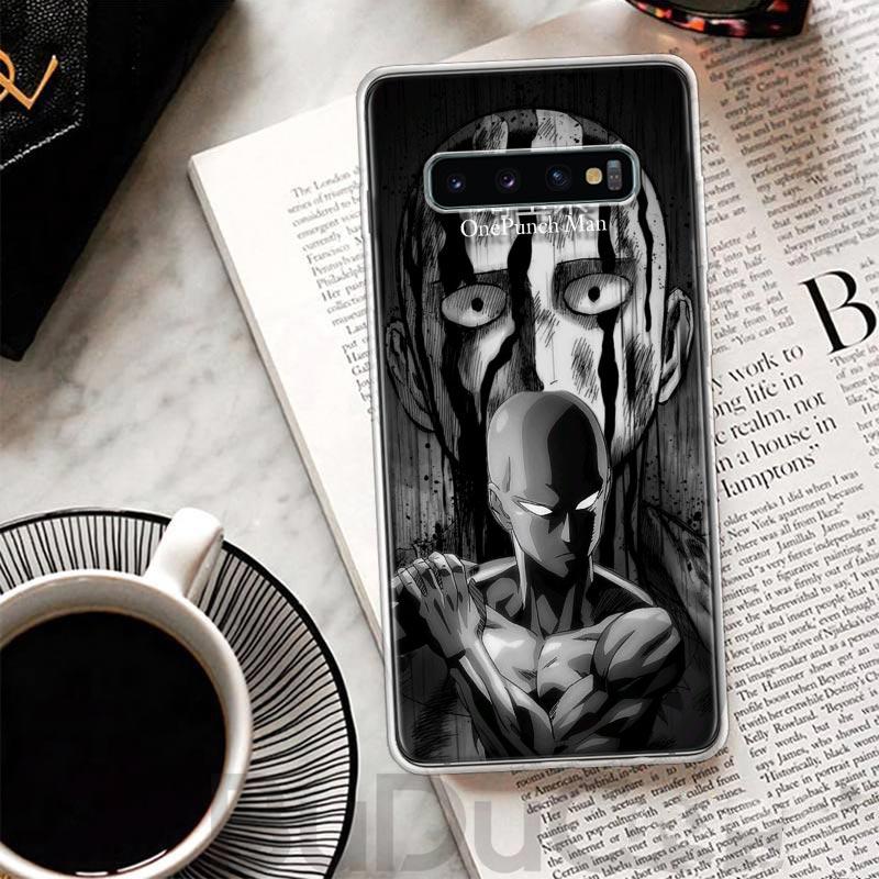 One P-Punch-Man Saitama King Cover For Samsung Galaxy S8 S9 Plus S10 Lite Note 8 9 10 Pro 20 Ultra S7 Edge M11 M21 M32 M51 Print