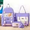 Primary School Girl Four Piece Set Junior High School High School Student Backpack College Boy Backpack
