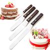 FAIS DU 4 6 8 10 Inch Spatula Cake Decorating Tools Stainless Steel With Wood Handle Knife Spatula for Cake Smoother Icing