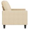 Vidaxl 2-Osobowa Sofa, Kremowa, 140 Cm, Tapicerowana Tkaniną